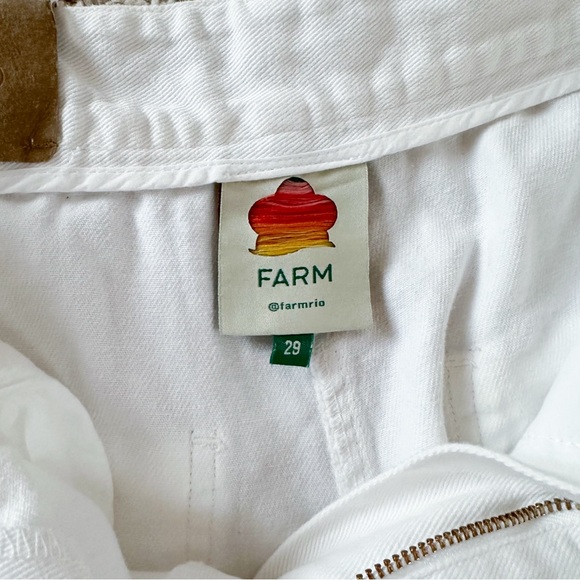 FARM Rio Richelieu Embroidered White Shorts 29 - Picture 8 of 11